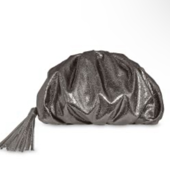 Rebecca Minkoff Anthracite rouched clutch bag NEW NWT sold out - Picture 1 of 10